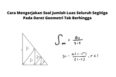 Cara Mengerjakan Soal Jumlah Luas Seluruh Segitiga Pada Deret Geometri Tak Berhingga