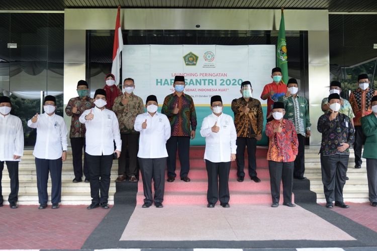 Peringatan Hari Santri 2020, dengan tema Santri Sehat Indonesia Kuat.