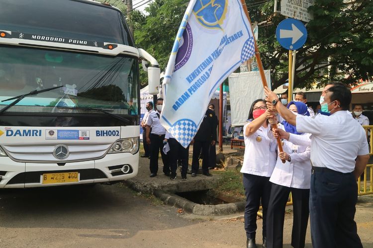 Peresmian trayek baru Damri