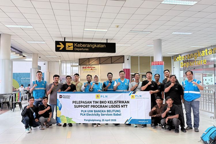 Alirkan Listrik ke Pelosok NTT, 10 Personel PLN Bangka Belitung Dikirim ke Waingapu