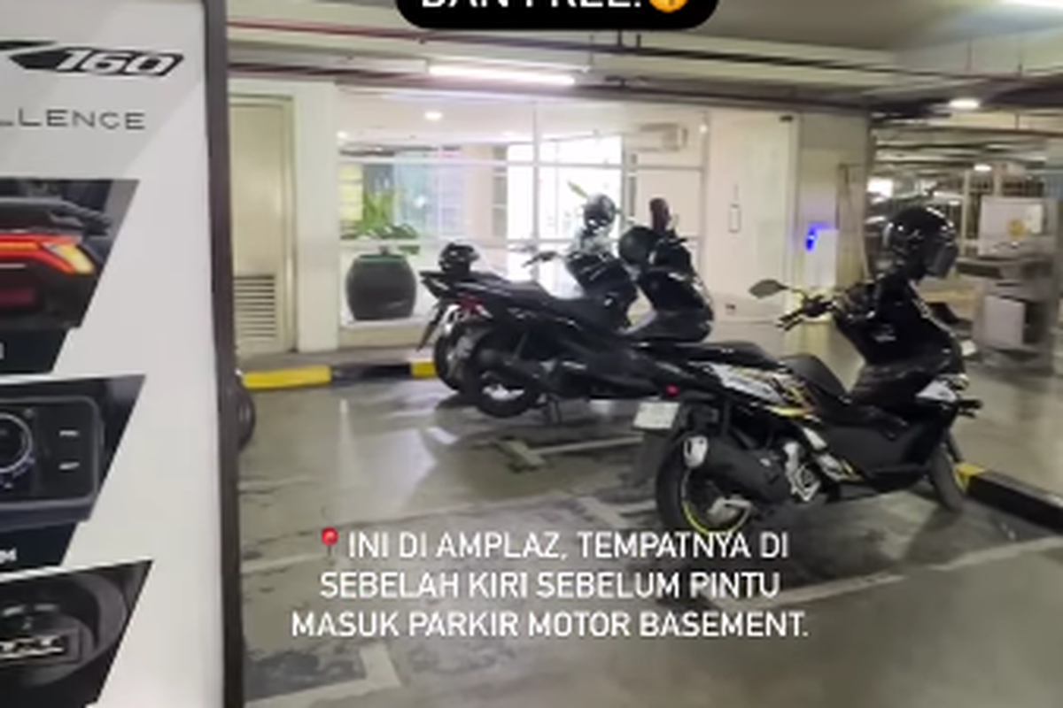 Parkir khusus buat pengguna Honda PCX