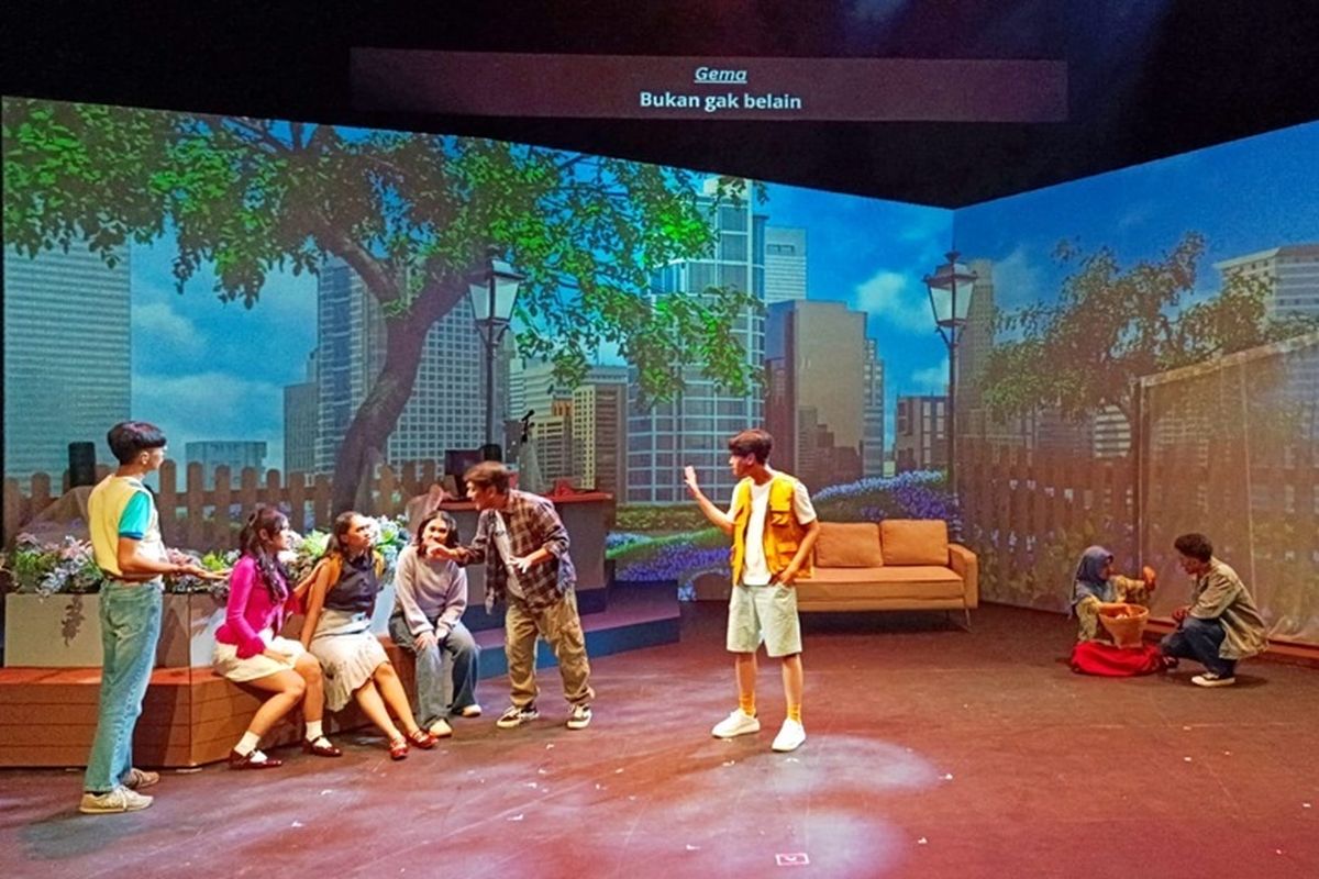 Pertunjukan Teater Musikal Jemari digelar sebagai peringatan Hari Disabilitas Internaisonal di Komunitas Salihara, Jakarta, Rabu (3/12/2025).