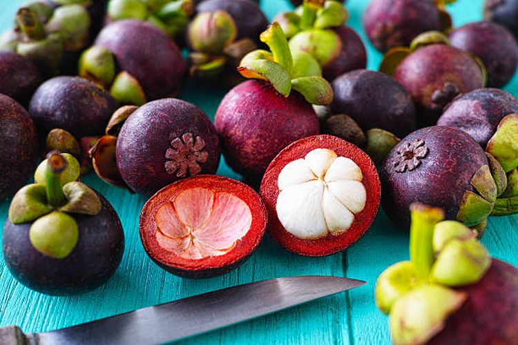 Ilustrasi manfaat buah manggis bagi kesehatan.