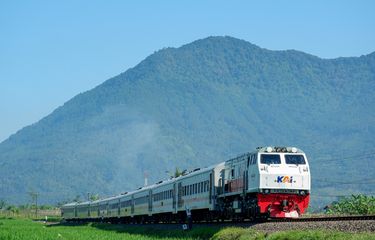 Ilustrasi kereta api. Tarsus kereta api.