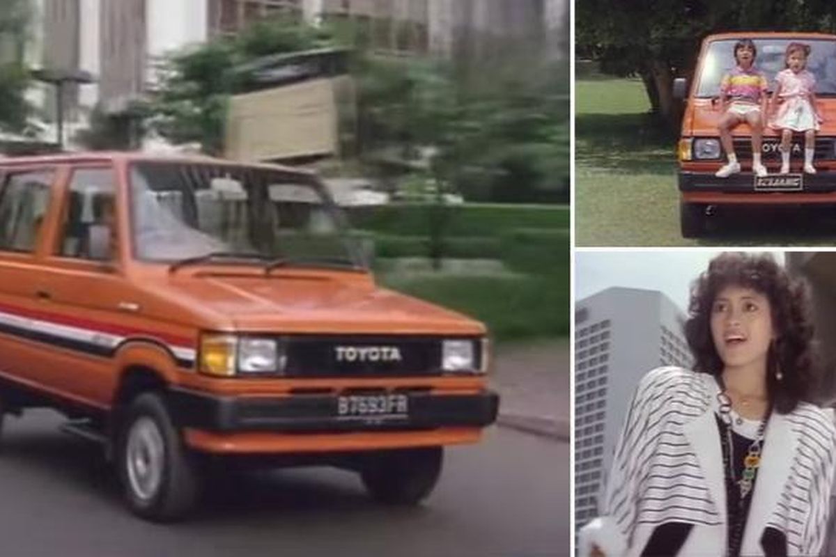 Penggalan scene iklan Toyota Kijang 1986.