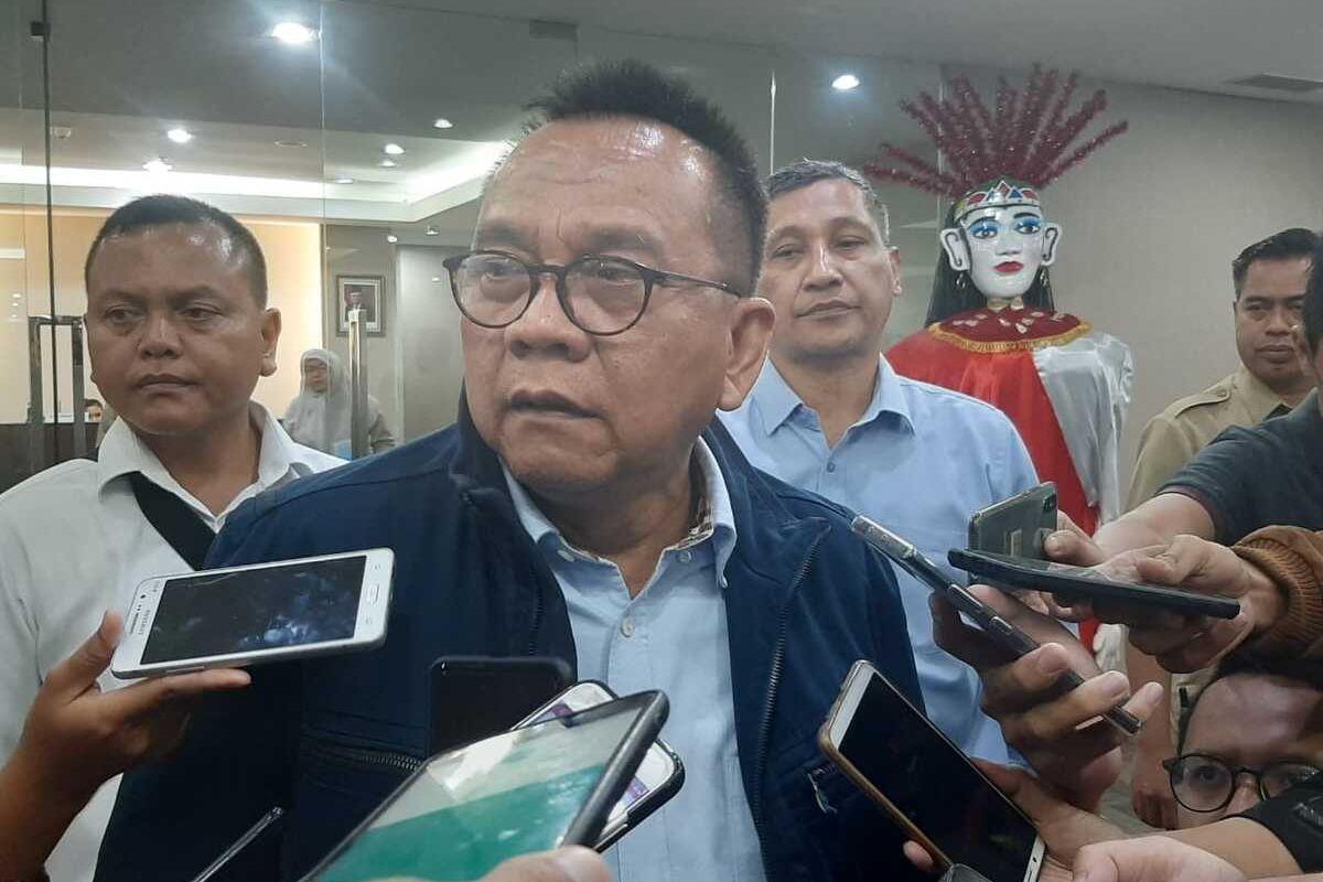 Wakil Ketua DPRD DKI dari Fraksi Gerindra Mohammad Taufik di lantai 10, Gedung DPRD DKI, Senin (17/2/2020)