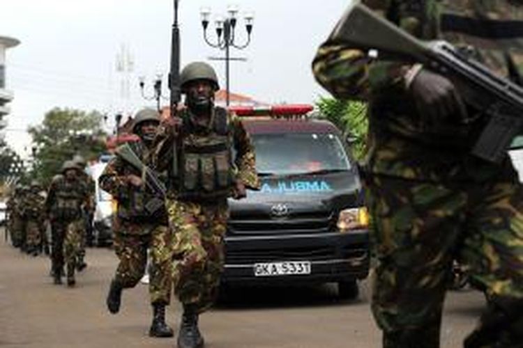 Pasukan militer Kenya akhirnya dikerahkan ke mal Westlane untuk mengatasi serangan sekelompok orang bersenjata yang sudah menewaskan 39 orang dan melukai 150 orang lainnya.