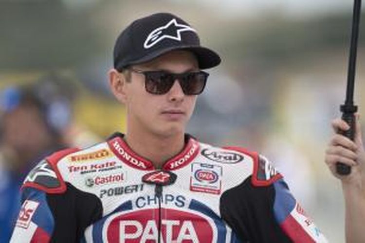 Pebalap Pata Honda Racing asal Belanda, Michael van der Mark.