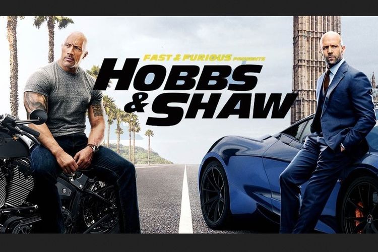 Fast & Furious: Hobbs & Shaw yang dibintangi Dwayne Johnson alias The Rock danJ ason Statham.