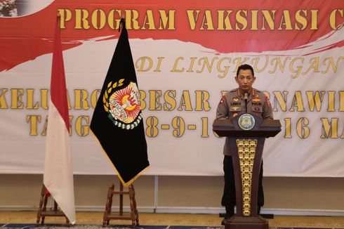 Polri Gelar Vaksinasi Covid-19 untuk 2.282 Purnawirawan Polisi