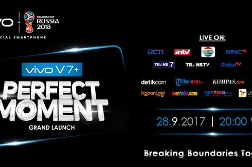 Peluncuran Vivo V7+ Disiarkan Langsung di 9 TV Nasional dan 9 Media Online
