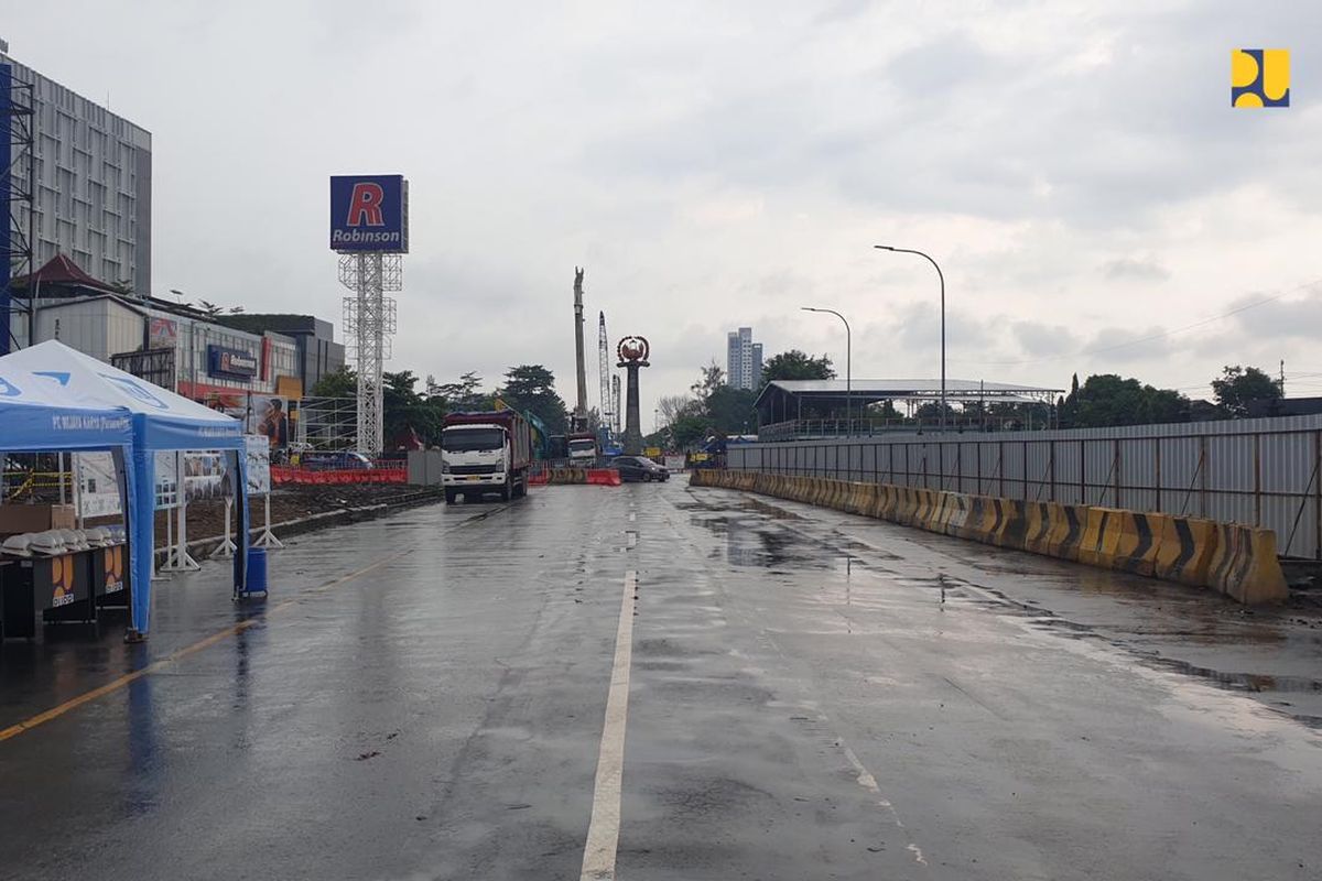 Progres konstruksi Flyover Purwosari