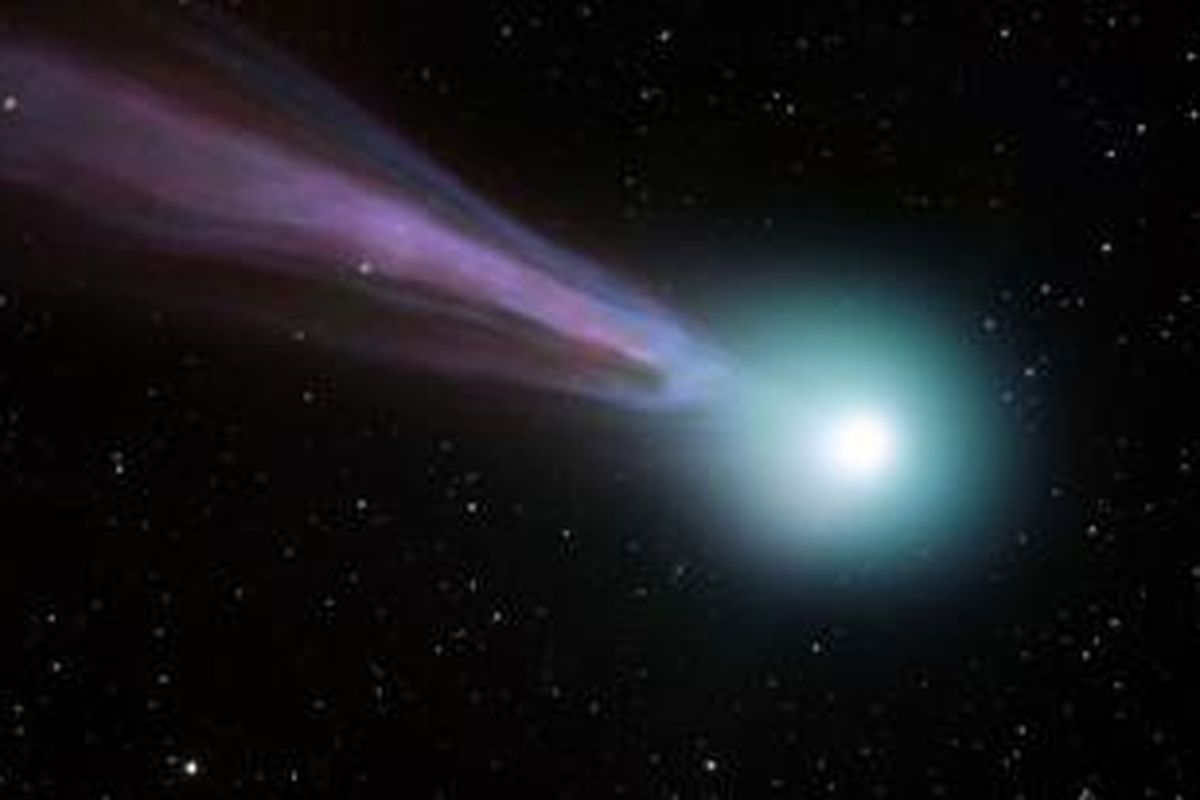 Komet Lovejoy dipotret oleh Nick Howes dari Tzec Muan Network, Siding Spring, Australia