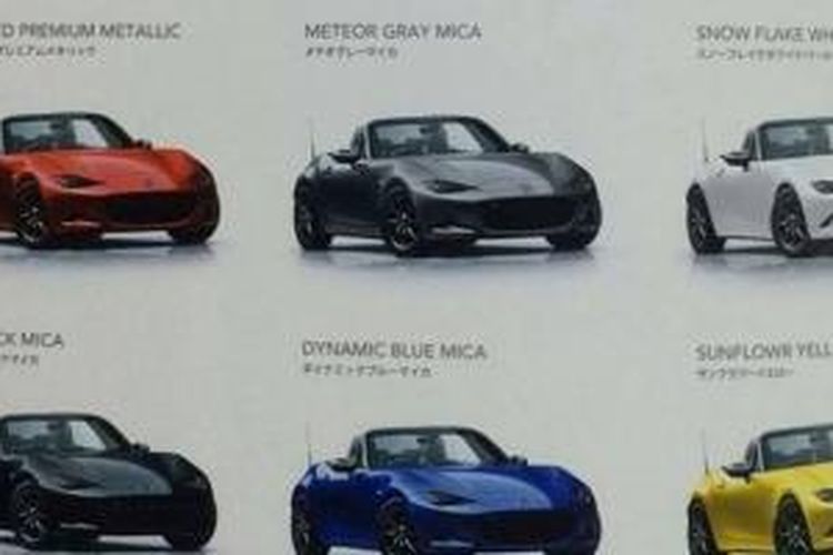 Berikut 6 Warna Baru Mazda Mx 5 2016