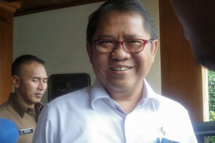 Menteri Komunikasi dan Informatika Rudiantara saat ditemui di Kemenko Polhukam, Jakarta Pusat, Selasa (6/6/2017).