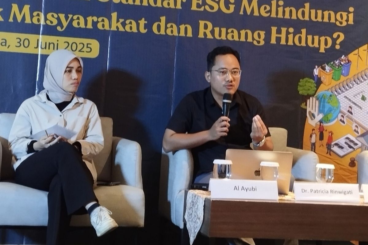 Al Ayubi dalam acara CERAH Insight Talk bertajuk ?Dilema Nikel dan Transisi Energi: Mampukah Standar ESG Melindungi Hak Masyarakat dan Ruang Hidup?? pada Senin (30/6/2025).
