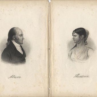 Aaron Burr dan putrinya, Theodosia. (Wikipedia)