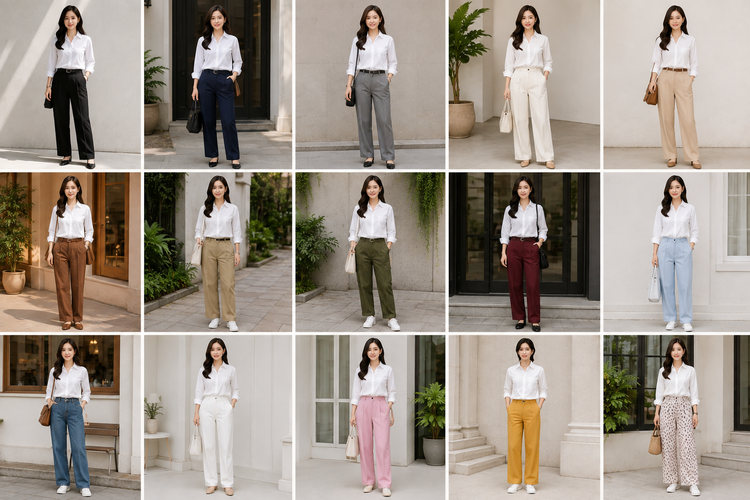 Baju Putih Cocok dengan Celana Warna Apa? Ini 15 Pilihannya