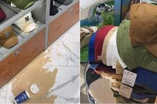 Viral Tak Sengaja Tumpahkan Kopi di Toko Pakaian, Pengunjung Diminta Beli Semua Topi yang Kotor