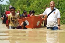 Luapan Air Kali Lamong Meluas, Bantuan Mulai Berdatangan