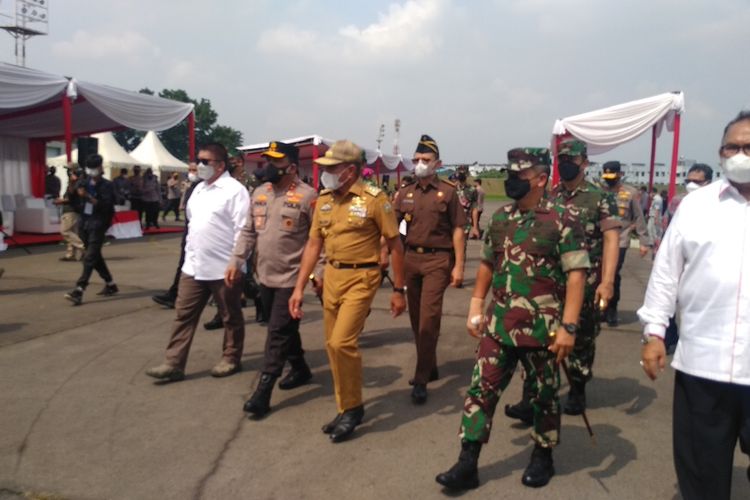 Apel Gelar Pasukan Operasi Ketupat Toba 2022 digelar di Lapangan Udara Soewondo, TNI AU pada Jumat (22/4/2022) pagi. Dalam kesempatan itu, Polda Sumut memastikan tidak ada penyekatan dalam kegiatan mudik lebaran 2022.