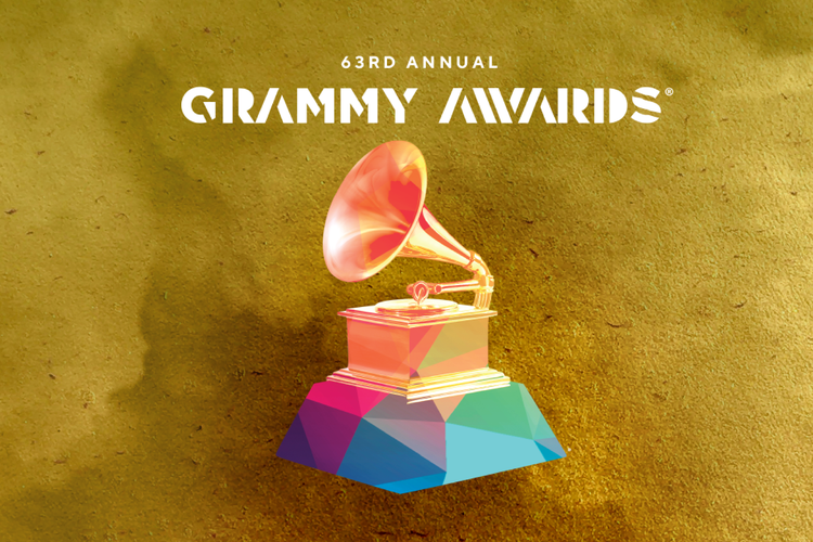 Ilustrasi untuk menyambut penyelenggaraan Grammy Awards ke-63 pada 14 Maret 2021.