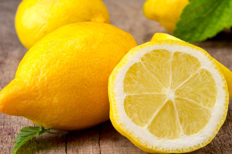 Ilustrasi buah lemon. 