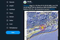 Gempa Magnitudo 7,4 Guncang Maluku Barat Daya, Terasa hingga Kupang