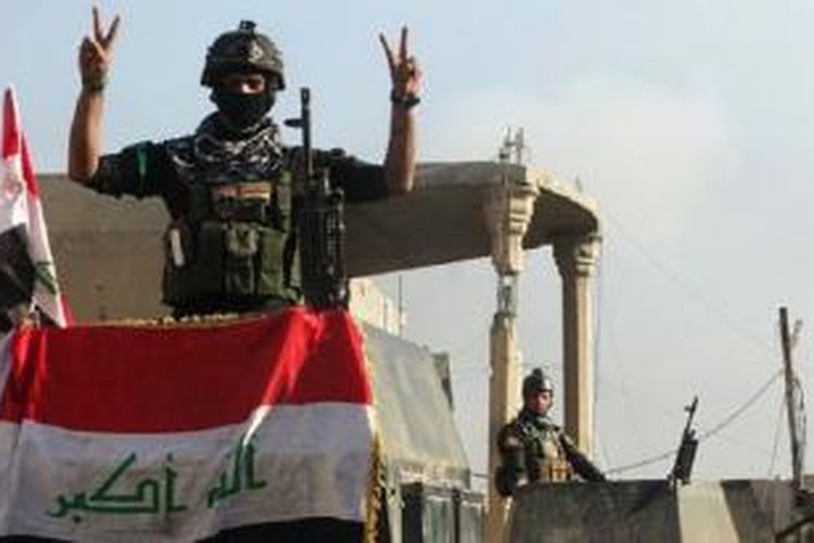 Militer Irak merebut Kota Ramadi akhir Desember lalu. 