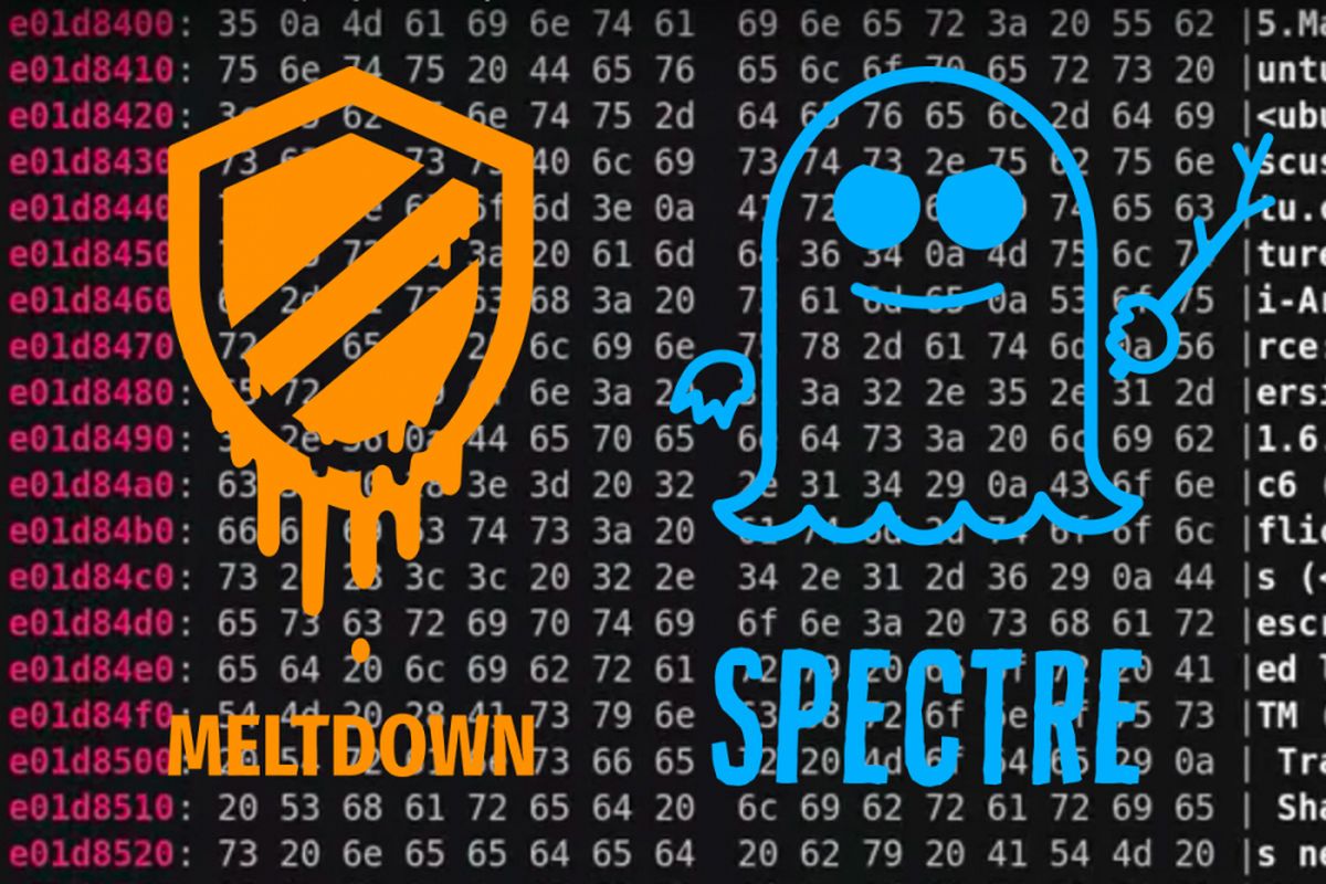 Ilustrasi bug sekuriti Meltdown dan Spectre.