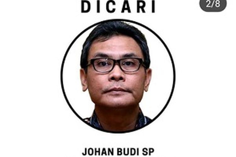 Foto mantan Juru Bicara KPK Johan Budi dalam Instagram ICW dengan narasi mereka telah pergi tanpa pesan di tengah kegentingan kerja-kerja pemberantasan korupsi.