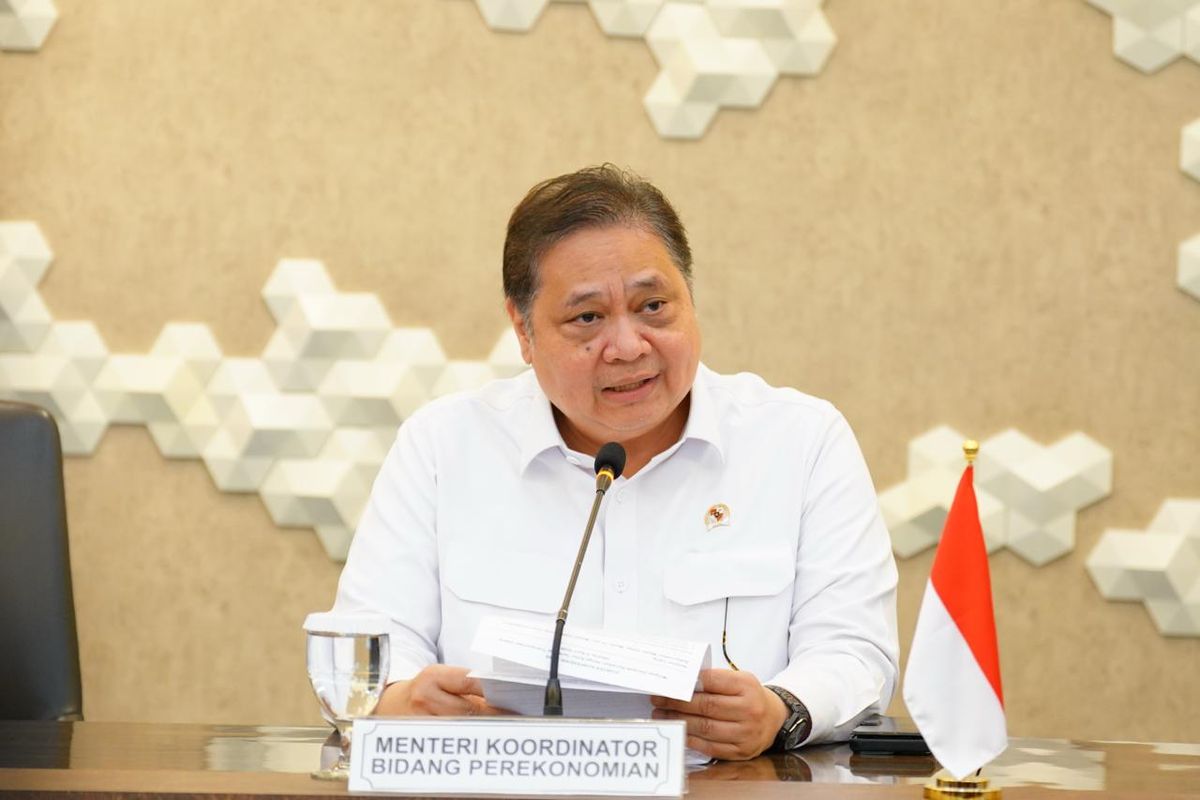 Menteri Koordinator Bidang Perekonomian Republik Indonesia Airlangga Hartarto.