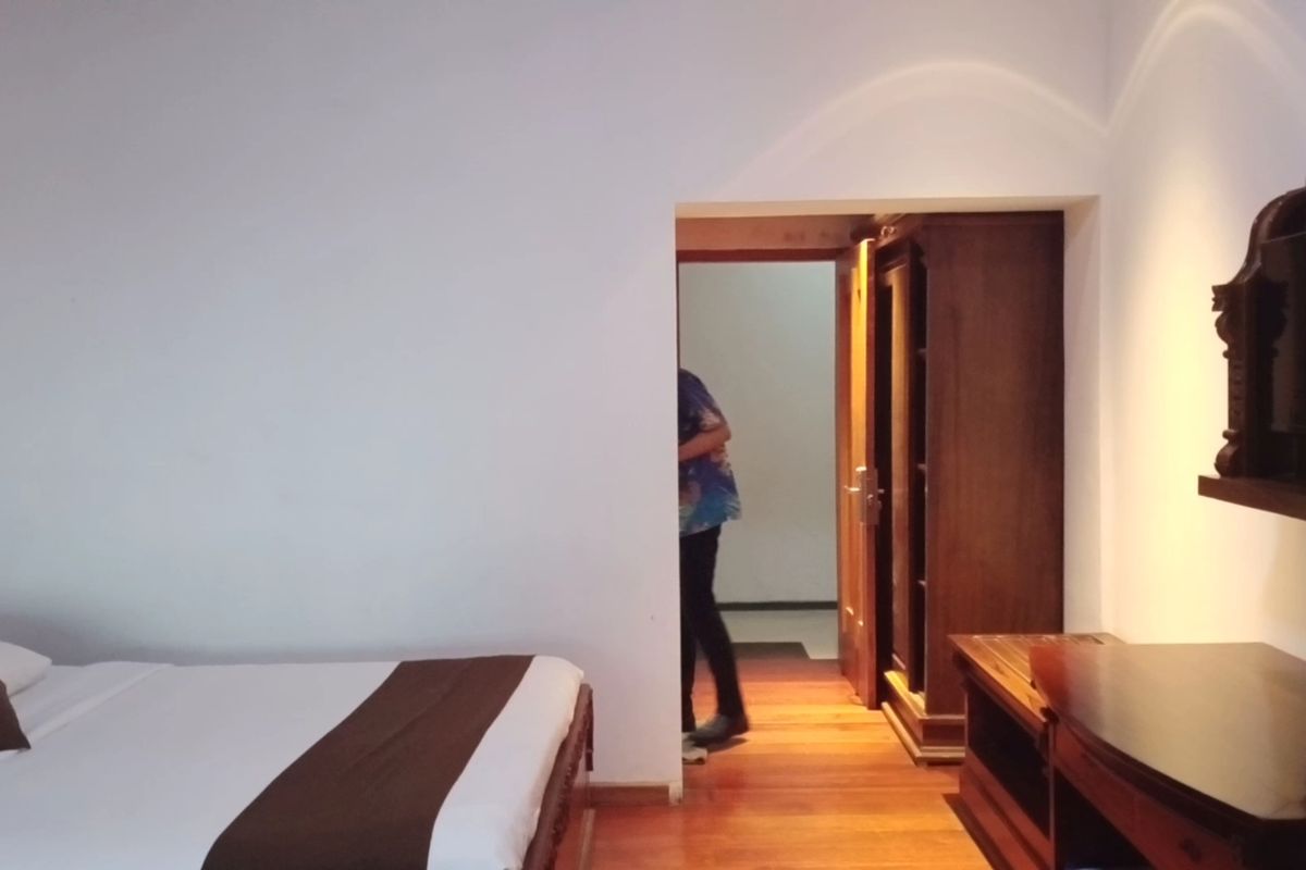 Ilustrasi kamar hotel. 