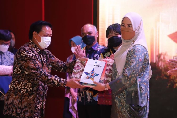 Bapak dan Bunda Baca se-Sumsel melakukan audiensi ke Gedung Fasilitas Layanan Perpusnas (10/2/2022).