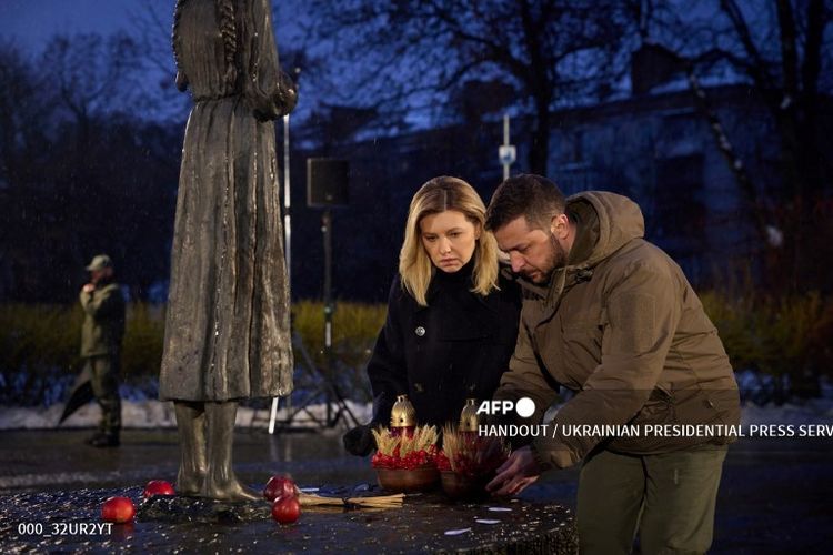Rangkuman Hari Ke-276 Serangan Rusia ke Ukraina: Ukraina Peringati Holodomor, Pemimpin Negara Eropa Ramai-ramai ke Kyiv