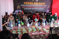 Polisi Musnahkan 44 Kg Sabu yang Diduga dari Malaysia