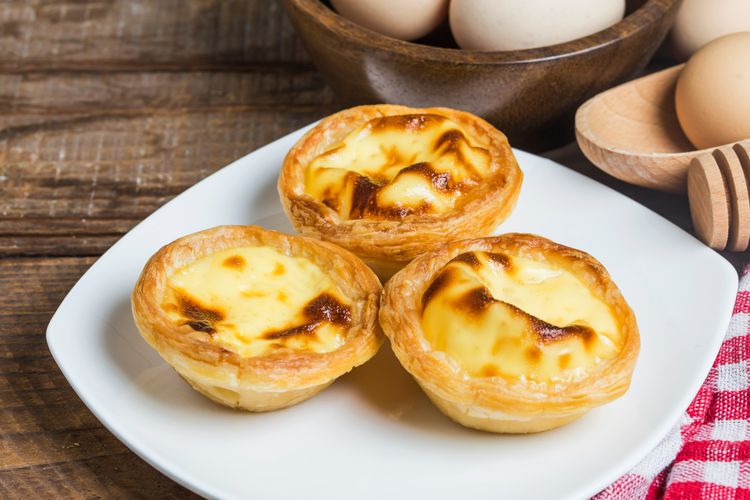 Ilustrasi egg tart.