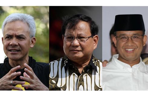 Simulasi 3 Nama Capres, Survei LSI: Ganjar Unggul Tipis Atas Prabowo, Anies Turun