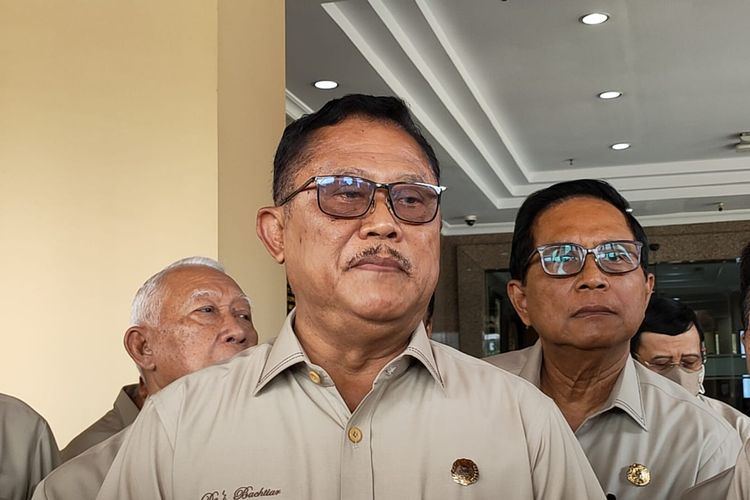 Mantan Kapolri Jenderal (Purn) Dai Bachtiar di Mabes Polri, Jakarta Selatan, Kamis (27/10/2022). 