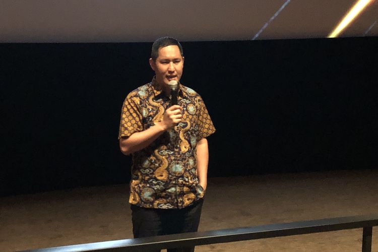 Robin Lo, CEO J&T Express dalam acara 4 anniversary J&T Express, Kamis(8/8/2019) di Plaza Senayan, Jakarta.