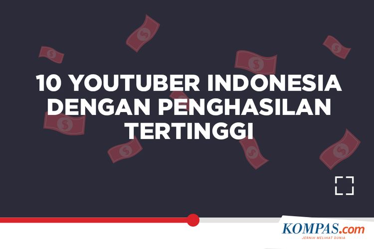 10 Youtuber Indonesia dengan Penghasilan Tertinggi