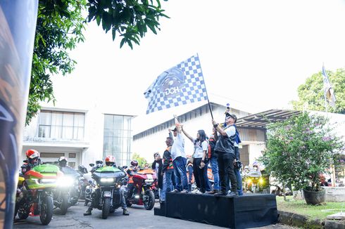 Konvoi Moge Terbesar, Komunitas Harley Jakarta Pecahkan Rekor MURI