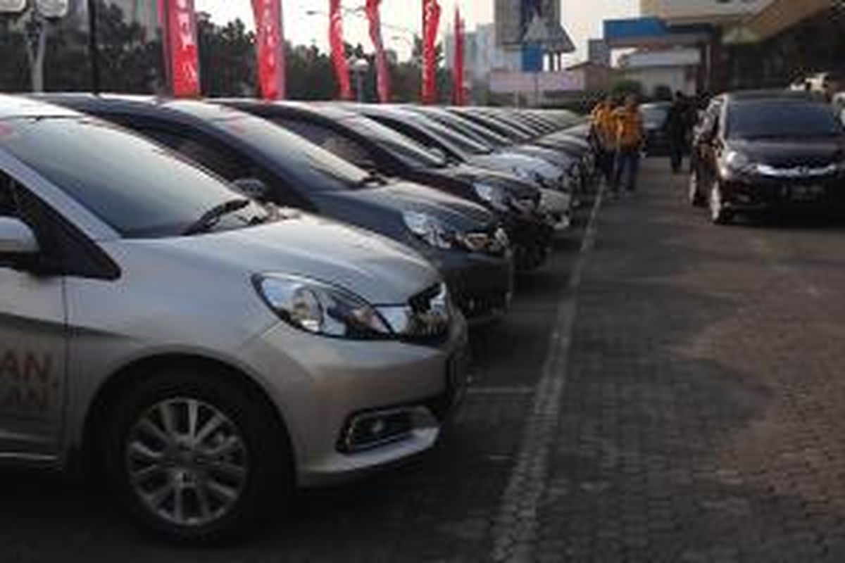 Para peserta Wisata Plus Honda Mobilio Tantangan Hemat