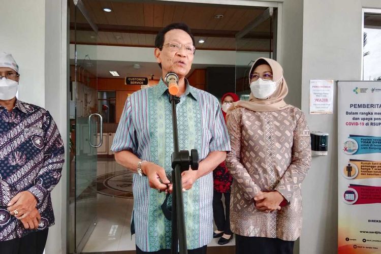 Sultan akan menjalani tes kesehatan di RSUP dr Sardjito Jumat, (1/6/2022)