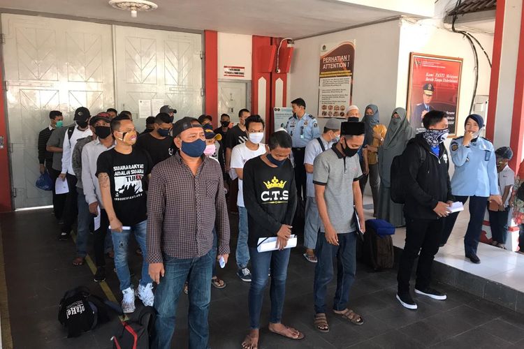 Para Napi asimilasi di Lapas Kedungpane Semarang.