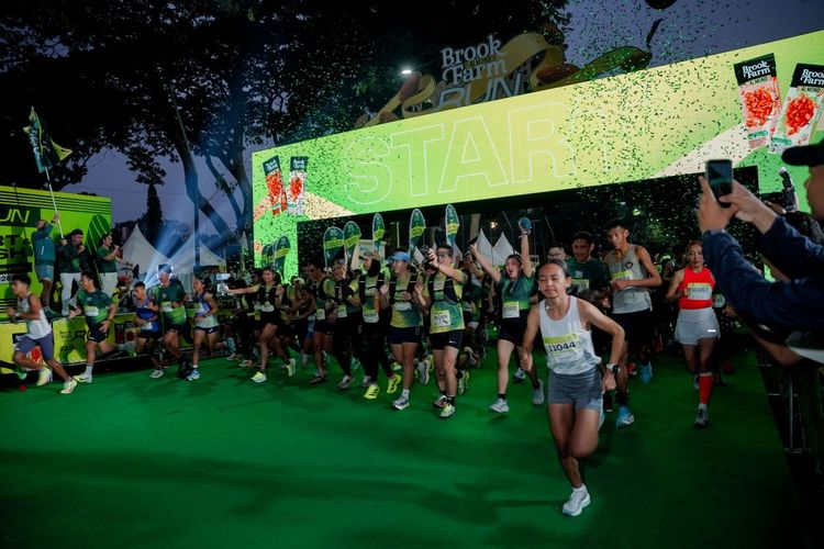 Tren Lari dan Gaya Hidup Sehat Makin Diminati, 5.000 Pelari Ikut BrookFarm Almond Run