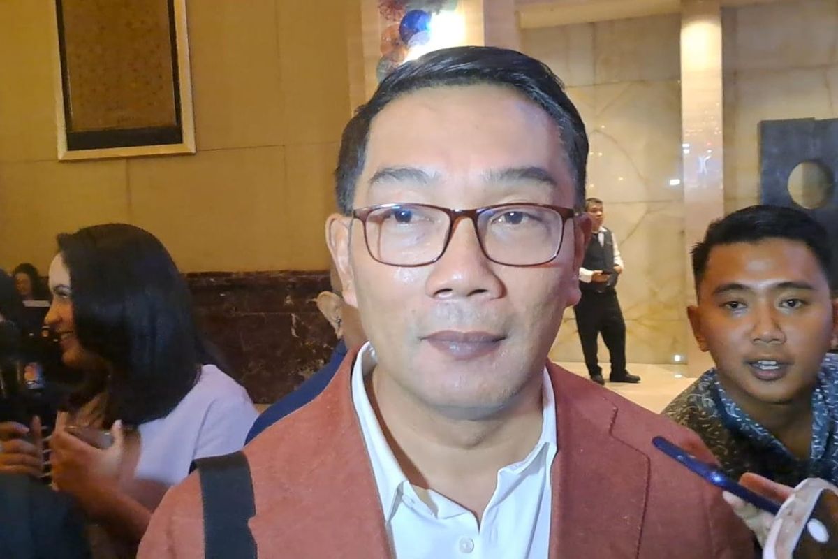 Wakil Ketua Umum Partai Golkar Ridwan Kamil saat ditemui di Hotel Kempinski, Jakarta Pusat, Kamis (14/3/2024). 