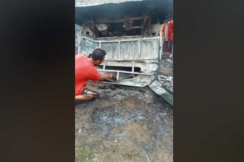 Detik-detik Suami Istri di Dompu Tewas Terbakar di Dalam Mobil, Kendaraan Terjun ke Jurang