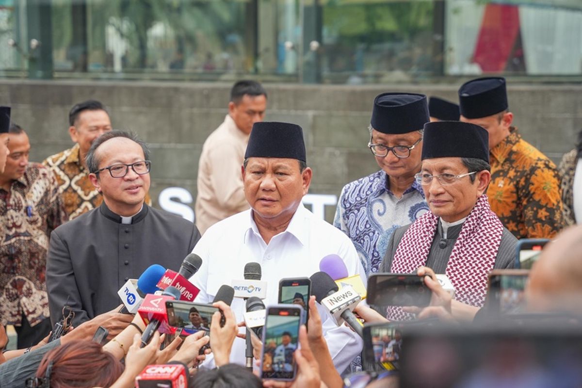 Prabowo Resmikan Proyek Garapan Waskita “Terowongan Silaturahmi”, Simbol Toleransi Beragama 