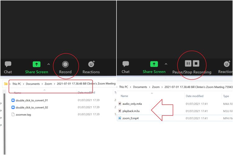 Cara record zoom di laptop sebagai peserta